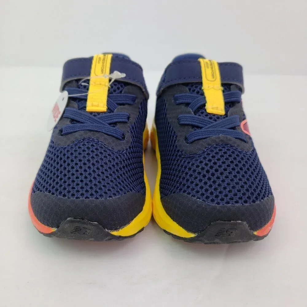 New Balance Fresh Foam Arishi v4 Baby Toddler Size 4c Wide Blue Red Sneaker Shoe